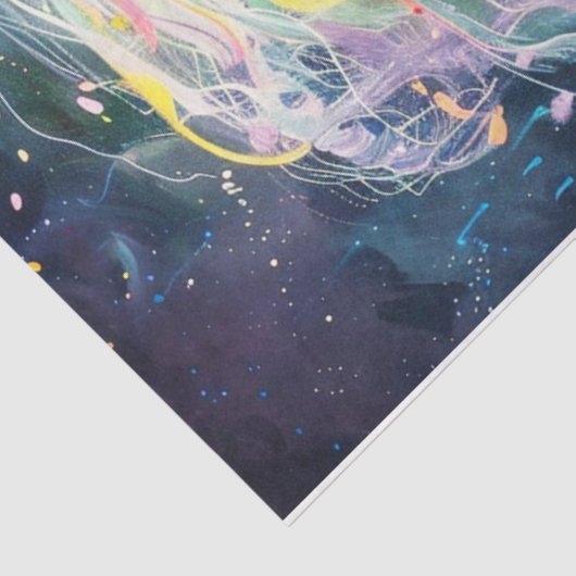 Een rivier van kleuren paard tissuepapier (Detail)