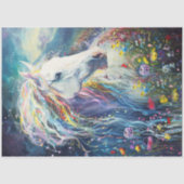 Een rivier van kleuren paard tissuepapier (Voorkant)