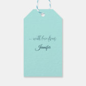 Een rivierlandschap in de winter, Francesco Foschi Cadeaulabel (Achterkant)