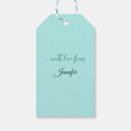 Een rivierlandschap in de winter, Francesco Foschi Cadeaulabel (Achterkant)