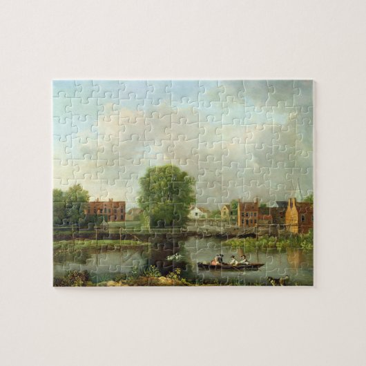 Een rivierlandschap, mogelijk een Uitzicht uit Wes Legpuzzel (Horizontaal)