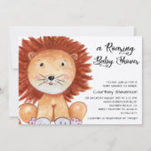 Een Roaring Baby shower Uitnodiging (Voorkant)