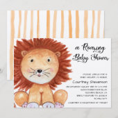 Een Roaring Baby shower Uitnodiging (Voorkant / Achterkant)
