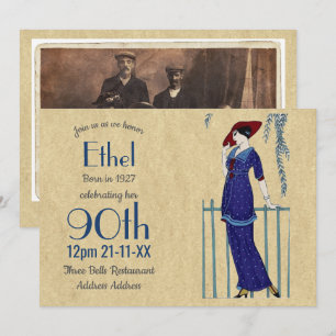 Een Roaring Twenties Feest, Gangster Flapper Deco Kaart