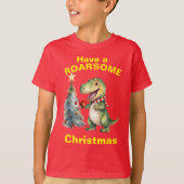 Een roarsome Christmas, Funny Kind's Dinasaur Tshi T-shirt (Voorkant)