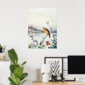 Een Robin en Wren van Harry Bright Poster (Thuiskantoor)