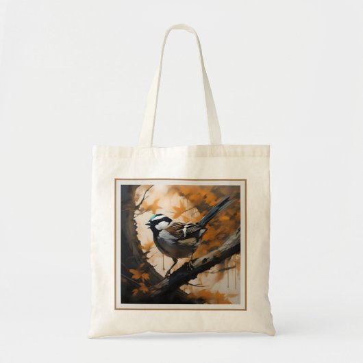 Een Robin's Serenade in het bladerdak, Tote Bag (Voorkant)
