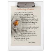 Een Robin's Song bij Daybreak - Gedicht van N. Wat Klembord (Voorkant)