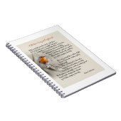 Een Robin's Song bij Daybreak - Gedicht van N. Wat Notitieboek (Rechterzijde)