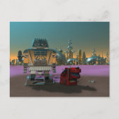 Een robot en Zijn Briefkaart van de Hond (Voorkant)