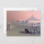 Een Robot en zijn hond 2 Briefkaart (Voorkant / Achterkant)