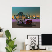 Een robot en zijn hond afdrukken poster (Thuiskantoor)