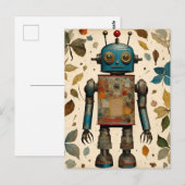 Een robotcollage briefkaart (Voorkant / Achterkant)