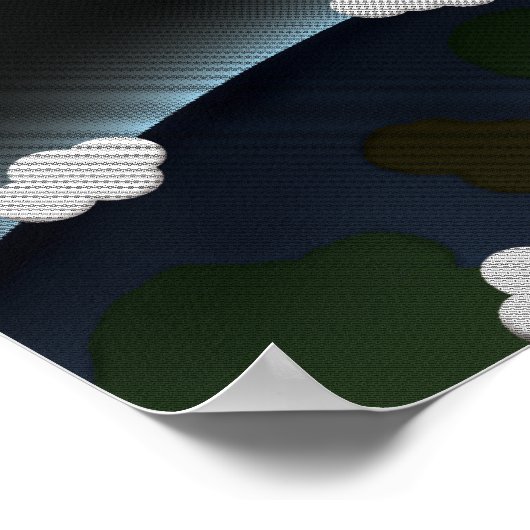 Een Rocket naar de maan Poster (Hoek)