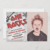 Eén Rocks met foto Landschap Kaart (Voorkant)