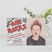 Eén Rocks met foto Landschap Kaart (Staand voorkant)