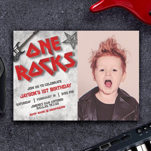 Eén Rocks met foto Landschap Kaart