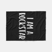 Een Rockstar Halloween Kostuum Leuke Grappige Rock Fleece Deken (Voorkant (Horizontaal))