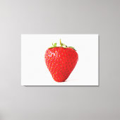 Eén rode aardbei 36x24 (90x60cm) waccna canvas afdruk (Voorkant)