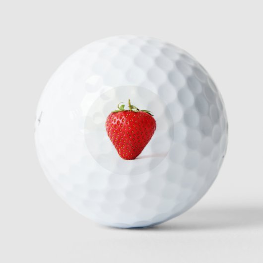 Één Rode Aardbei be6 gbcnm Golfballen (Voorkant)