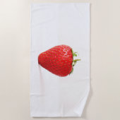 Één Rode Aardbei btcnm Strandlaken (Voorkant)