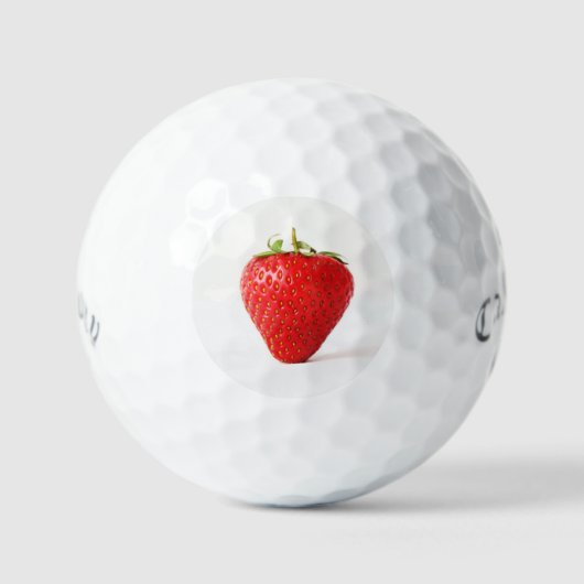 Eén rode aardbei css gbcna golfballen (Voorkant)