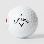 Eén rode aardbei css gbcna golfballen (Logo)