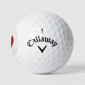 Eén rode aardbei cwb gbcna golfballen (Logo)