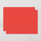 Een rode achtergrond met een witte rand briefkaart (Voorkant / Achterkant)