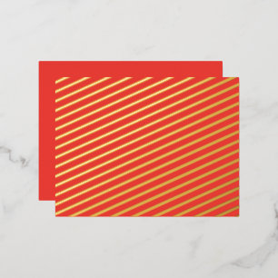 Een rode achtergrond met een witte rand folie feestdagen briefkaart
