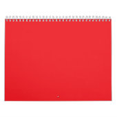 Een rode achtergrond met een witte rand kalender (Hoes)