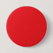 Een rode achtergrond met een witte rand ronde button 7,6 cm (Voorkant)