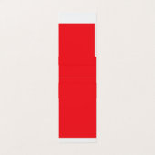 Een rode achtergrond met een witte rand visitekaartje (Buitenkant ongevouwen)