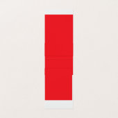 Een rode achtergrond met een witte rand visitekaartje (Binnenkant ongevouwen)