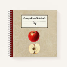 Een rode appel en een half gepersonaliseerde compo