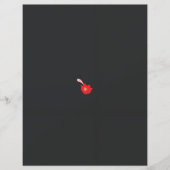 Een rode bloem met een zwarte achtergrond (Voorkant)