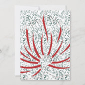 Een rode bloem op een zwarte achtergrond kaart (Voorkant)