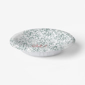 Een rode bloem op een zwarte achtergrond papieren kommen (Gebogen)