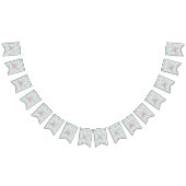 Een rode bloem op een zwarte achtergrond vlaggetjes (Alle)