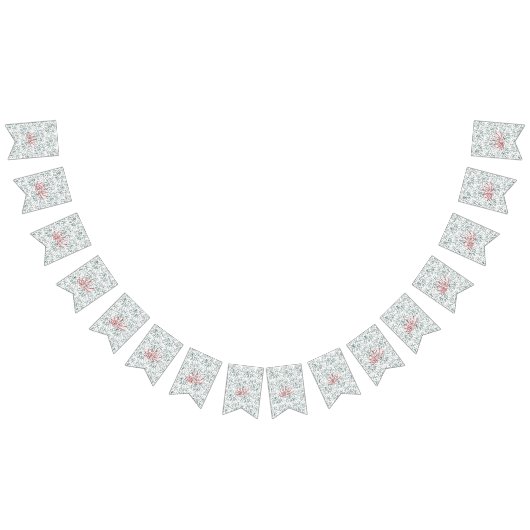 Een rode bloem op een zwarte achtergrond vlaggetjes (Alle)