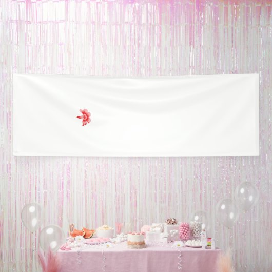 Een rode bloemblaadjesafbeelding die lijkt op clip spandoek (Feest)