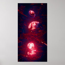 Een rode bol 56 - A.I. Poster