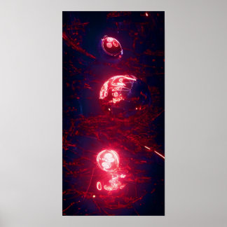 Een rode bol 56 - A.I. Poster