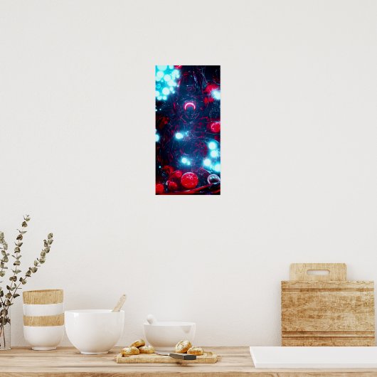 Een rode bol 58 - A.I. Poster (Keuken)