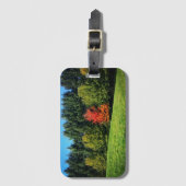 Eén rode boom bagagelabel (Voorkant (verticaal))