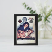 Een rode bruto-startcursus voor thuisverzorging briefkaart (Staand voorkant)