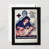 Een rode bruto-startcursus voor thuisverzorging briefkaart (Voorkant / Achterkant)