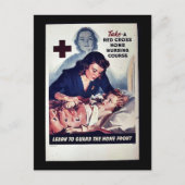 Een rode bruto-startcursus voor thuisverzorging briefkaart (Voorkant)