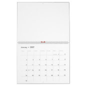 Een rode en gele bloem met zwarte stippen kalender (Jan 2027)