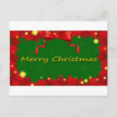 Een rode en groene kerstkaart sjabloon (Voorkant)